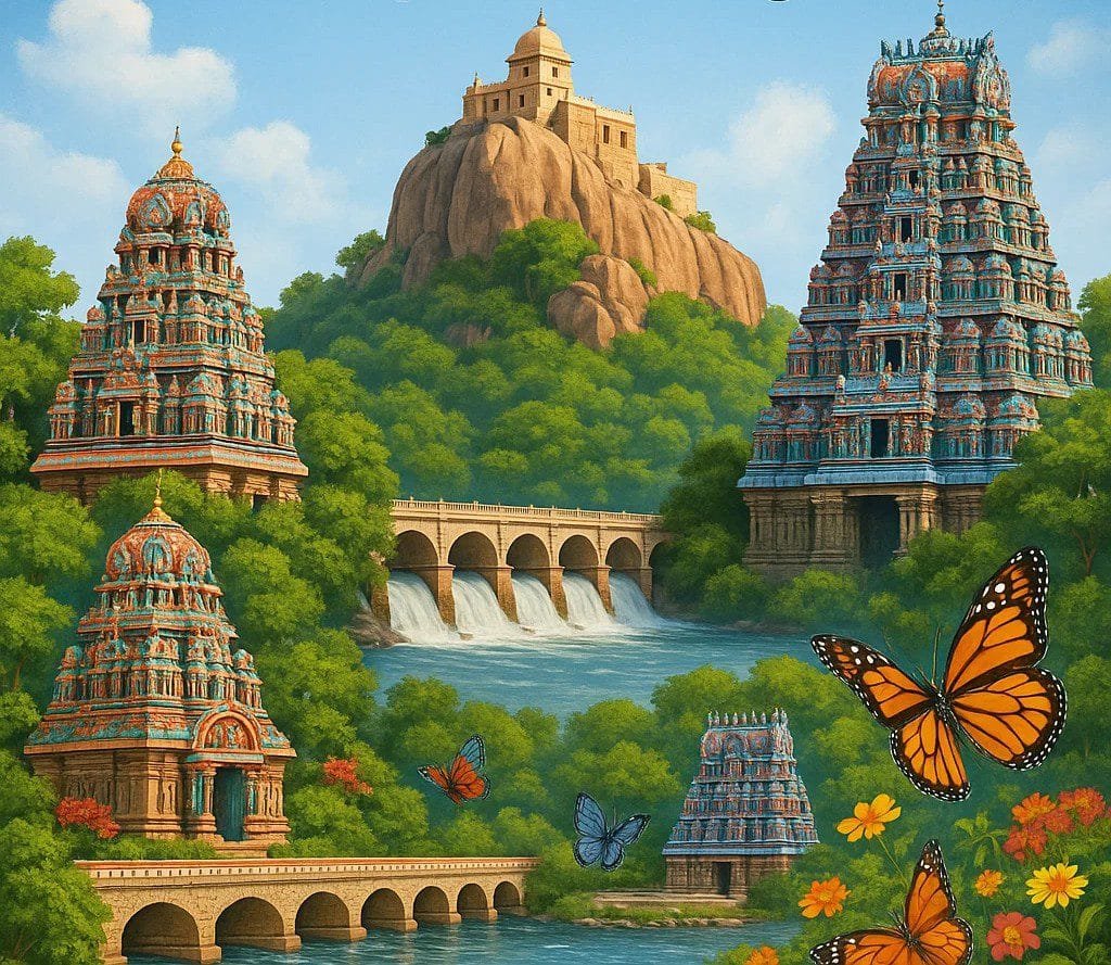 main temples in one image